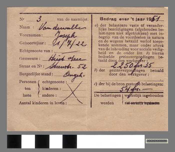 Betalingstrookje van gestorte belastingen - DOCKDXX00090 Betalingstrookje van gestorte belastingen