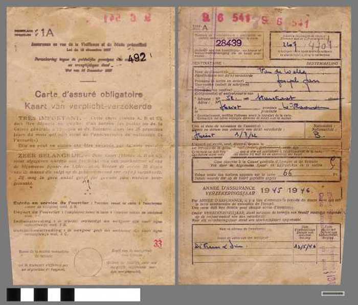 Verzekering tegen de geldelijke gevolgen van ouderdom en vroegtijdigen dood. (blad A) 5 ex - DOCKDXX00096 Verzekering tegen de geldelijke gevolgen van ouderdom en vroegtijdigen dood. (blad A) 5 ex