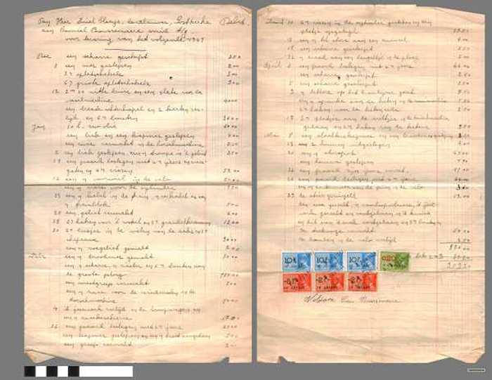 Rekening van smid Camiel Boussemaere aan landbouwer Emiel Claeys - 1941 - DOCKDXX00128 Rekening van smid Camiel Boussemaere aan landbouwer Emiel Claeys - 1941