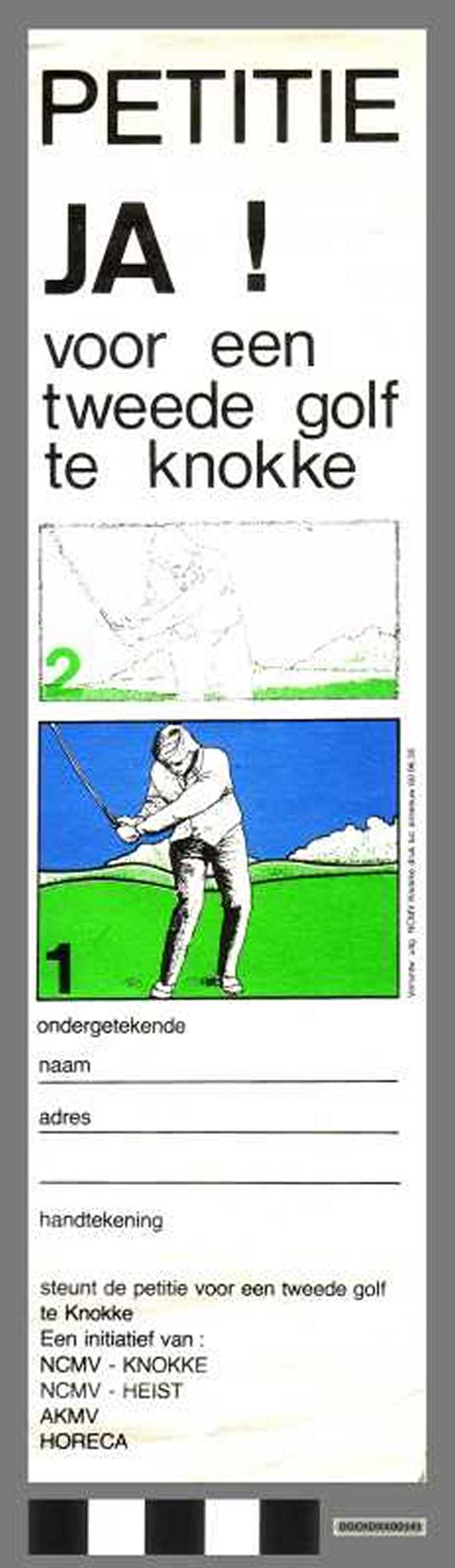 Petitie Ja! Voor een tweede golf te Knokke - DOCKDXX00141 Petitie Ja! Voor een tweede golf te Knokke