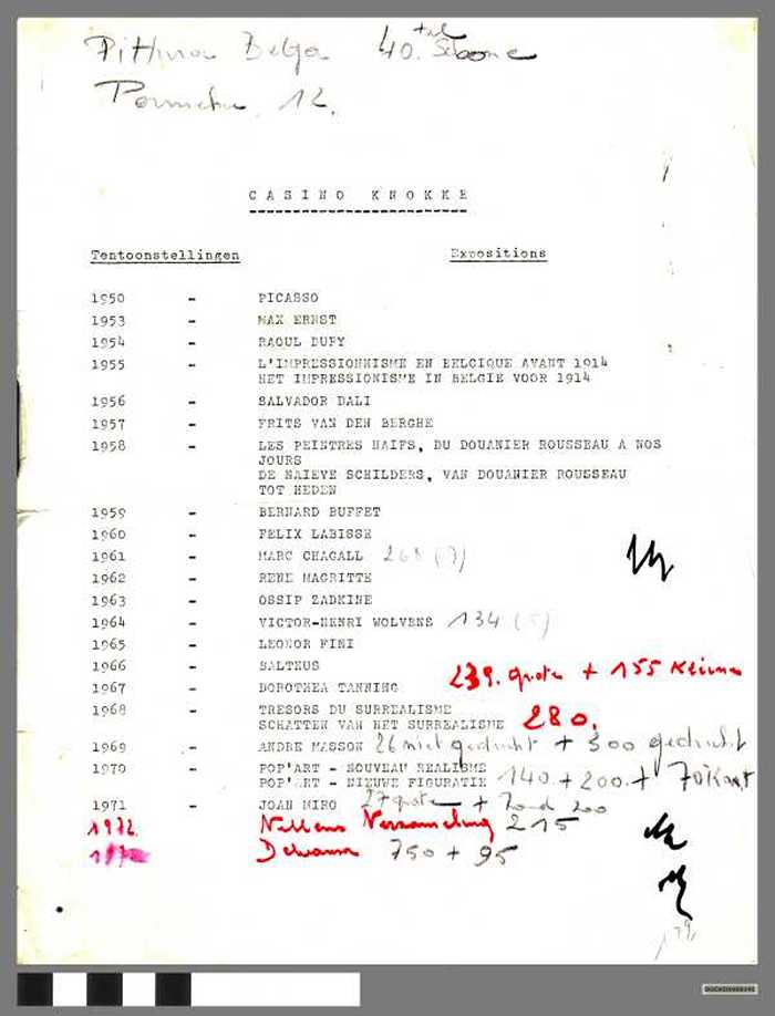 Casino Knokke Tentoonstellingen - DOCKDXX00145 Casino Knokke Tentoonstellingen