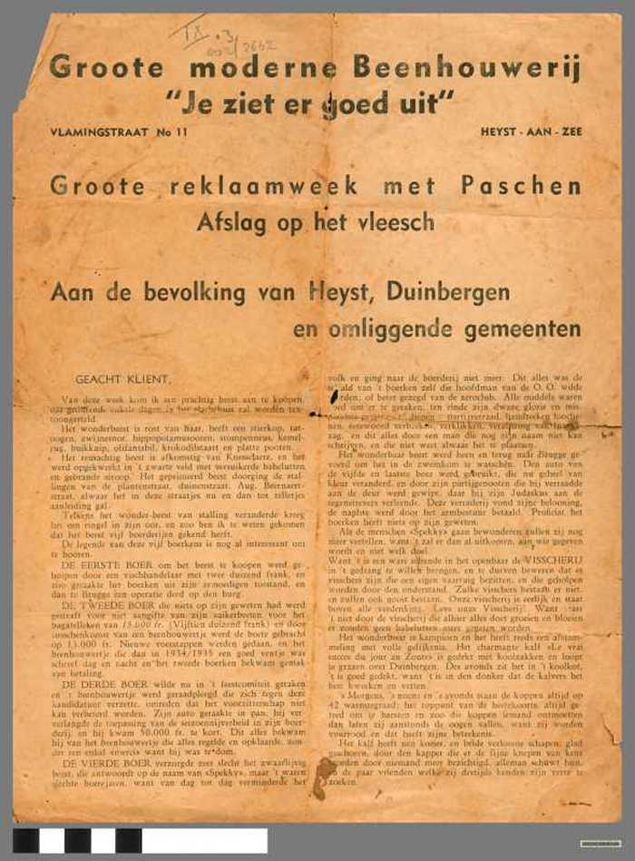 Groote moderne Beenhouwerij `Je ziet er goed uit - DOCKDXX00149 Groote moderne Beenhouwerij `Je ziet er goed uit