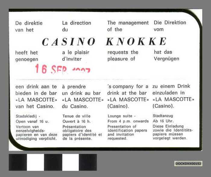 Drink Casino Knokke - DOCKDXX00152 Drink Casino Knokke