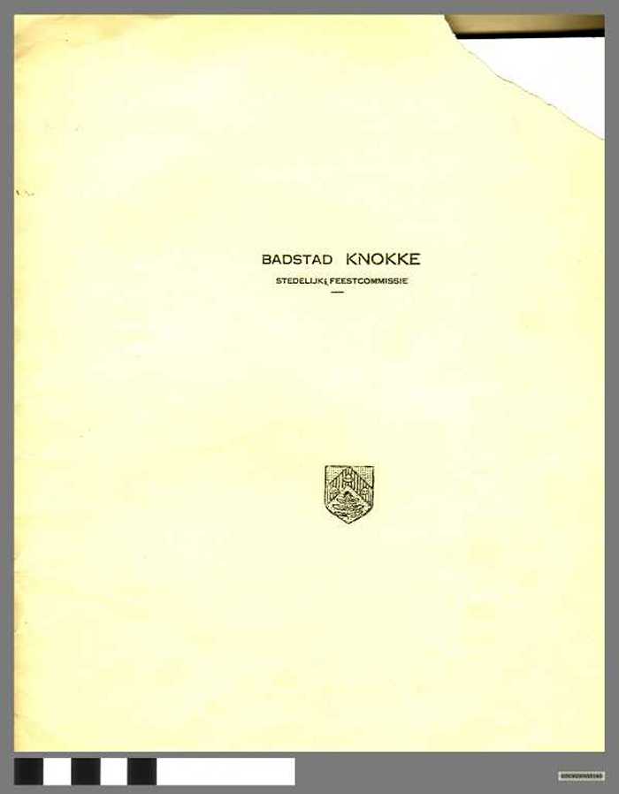 Badstad Knokke Stedelijk Feestcommissie - DOCKDXX00160 Badstad Knokke Stedelijk Feestcommissie