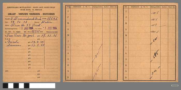 Lidkaart - Verplichte Verzekering - Zelfstandigen - VANDIERENDONCK René - DOCKDXX00309 Lidkaart - Verplichte Verzekering - Zelfstandigen - VANDIERENDONCK René