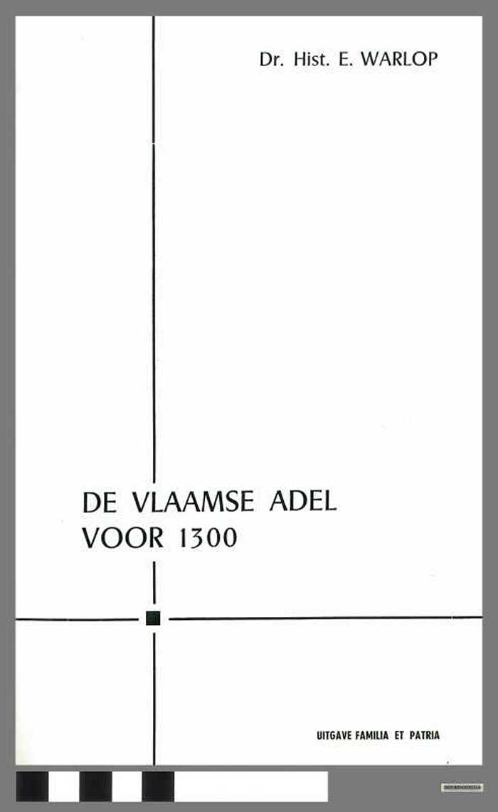 Bestelbon - De Vlaamse Adel vóór 1300 - DOCKDXX00314 Bestelbon - De Vlaamse Adel vóór 1300