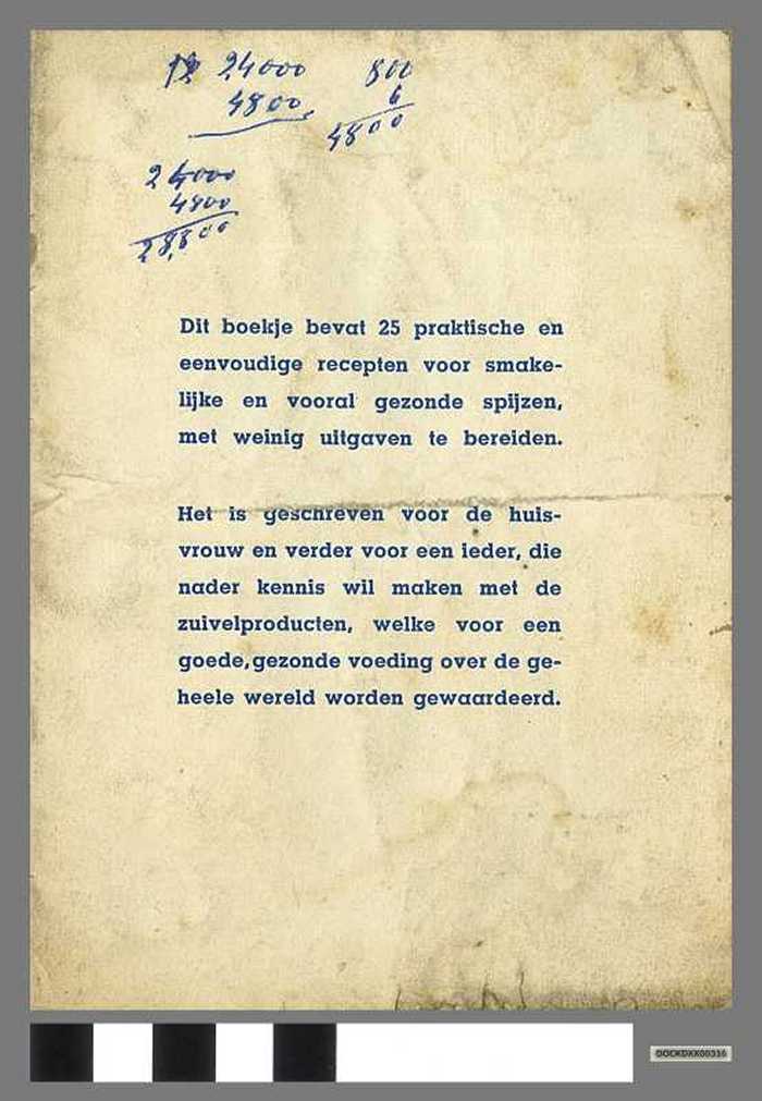 Receptenboekje - Nederlandse zuivel - DOCKDXX00316 Receptenboekje - Nederlandse zuivel