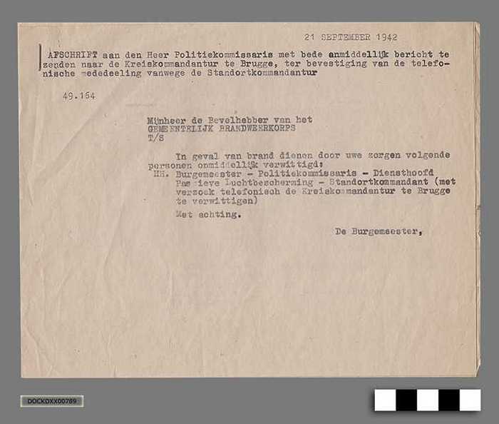 Oorlogscorrespondentie anno 1942 - Naleven van de reglementering - DOCKDXX00789 Oorlogscorrespondentie anno 1942 - Naleven van de reglementering
