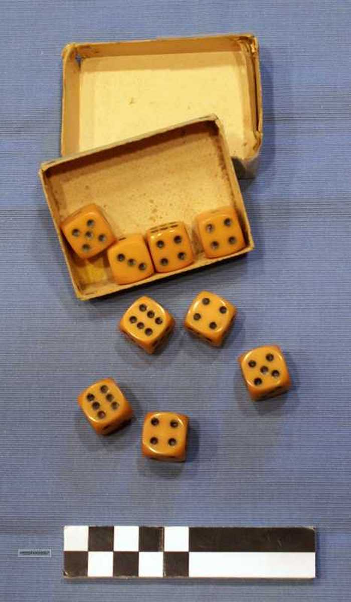 Doosje dobbelstenen (9 stuks)