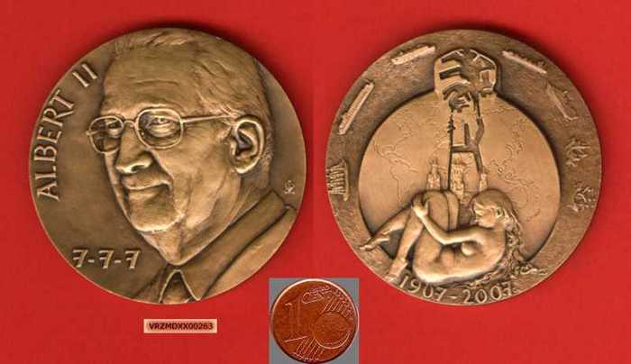 Herdenkingsmedaille 100 jaar Zeehaven van Brugge.